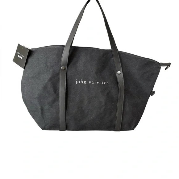 John Varvatos Black Men's Tote Bag - Picture 2 of 7